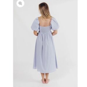 Hamilton Midi Dress in Light Blue - Bump Friendly